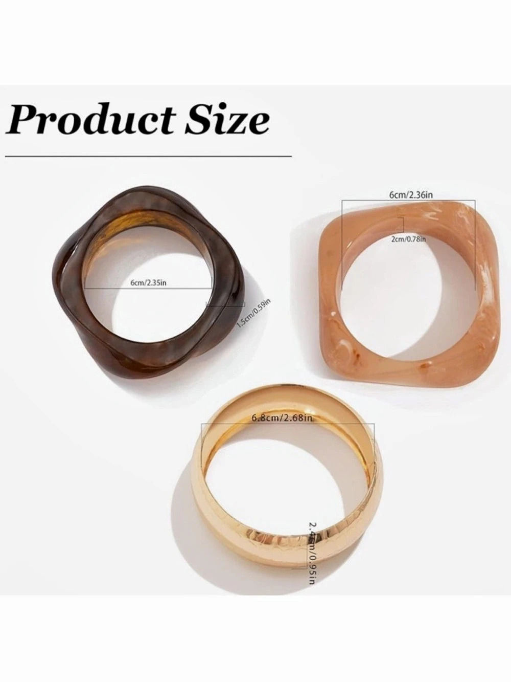 Chic Bangle Trio Set - Picture 6 of 6